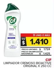 Cif - Limpiador Cremoso Bioactive Original
