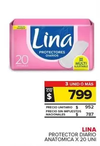 Lina - Protector Diario Anatomica