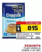 Exquisita - Flan Vainilla