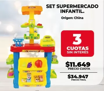 Origen - SET SUPERMERCADO INFANTIL