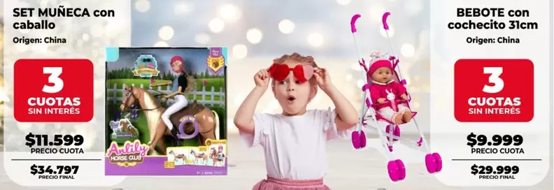 Origen - SET MUÑECA con caballo