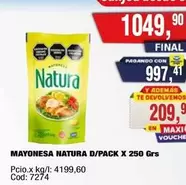 Natura - MAYONESA D/PACK