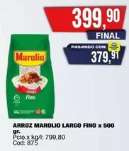 Marolio - ARROZ LARGO FINO x 500