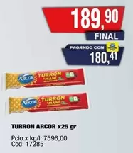 Arcor - TURRON x25 gr