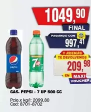 Pepsi - PEPSI - 7 UP 500 CC