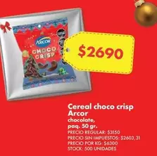 Arcor - Cereal choco crisp