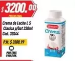 Mas - Crema de Leche LS Clasica p/bat 330ml Cod. 32044