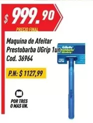Gillette - Afeitar Prestobarba UGrip 1un