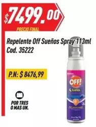 Off - Sueños Spray 113ml Cod. 35222