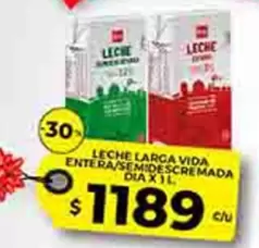vida - LECHE LARGA VIDA ENTERA/SEMIDESCREMADA