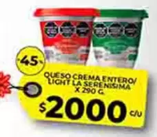 QUESO CREMA ENTERO/ LIGHT