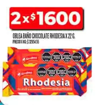 Rhodesia - OBLEA BAÑO CHOCOLATE