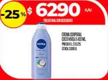 Nivea - CREMA CORPORAL COCO