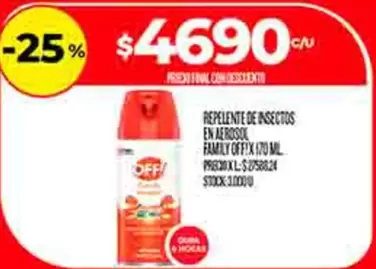 Off - REPELENTE DE INSECTOS EN AEROSOL