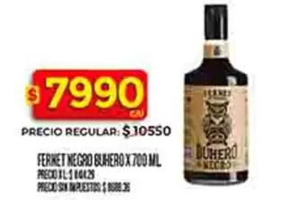 Negro - NEGRO BUHERO X 700 ML