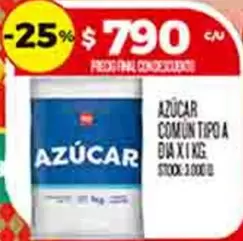 AZUCAR COMUN TIPO A