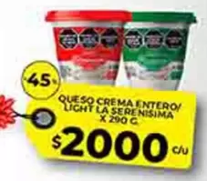 X$ - QUESO CREMA ENTERO/ LIGHT