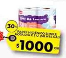 Dia - PAPEL HIGIENICO SIMPLE