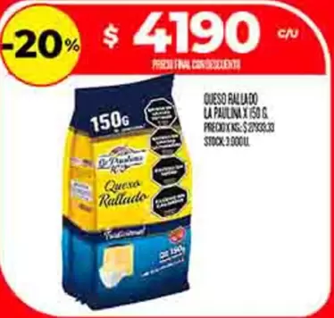La paulina - QUESO RALLADO