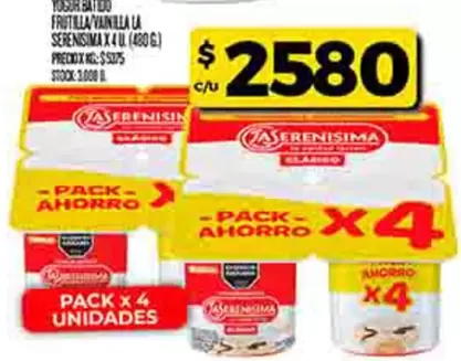 FRUTILLA/VAINILLA X4 UL