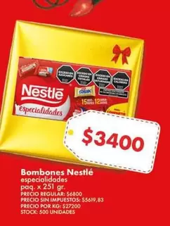 Nestlé - Bombones especialidades