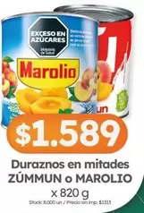 X$ - Duraznos en mitades
