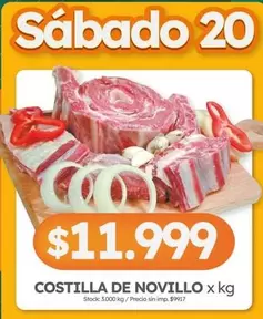 X$ - COSTILLA DE NOVILLO x kg