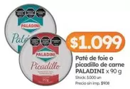 Paladini - Paté de foie o picadillo de carne