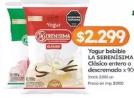La Serenísima - Yogur bebible