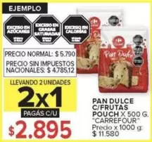 Carrefour - PAN DULCE C/FRUTAS