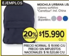 Carrefour - MOCHILA URBANA LIS