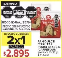 Carrefour - PAN DULCE C/FRUTAS