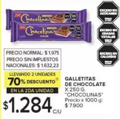 chocolinas - GALLETITAS DE CHOCOLATE