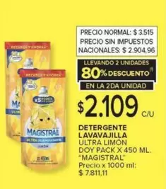 Magistral - LAVAVAJILLA ULTRA LIMÓN