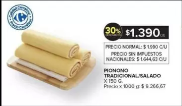 X$ - PIONONO TRADICIONAL/SALADO
