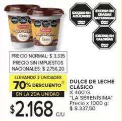 La Serenísima - DULCE DE LECHE CLÁSICO