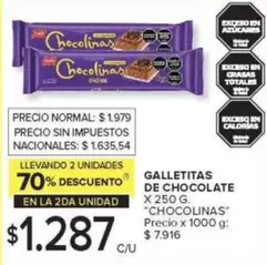 chocolinas - GALLETITAS DE CHOCOLATE