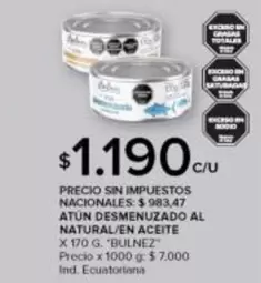 X$ - ATUN DESMENUZADO AL NATURAL/EN ACEITE