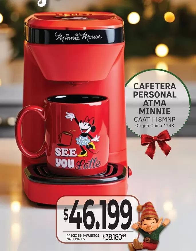 Atma - CAFETERA PERSONAL ATMA MINNIE CAAT118MNP