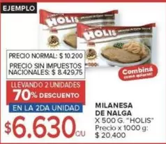 X$ - MILANESA DE NALGA