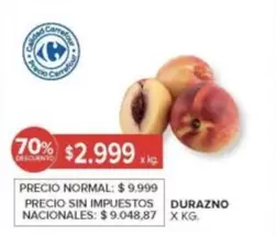 X$ - DURAZNO