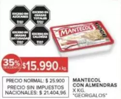 Mantecol - MANTECOL CON ALMENDRAS