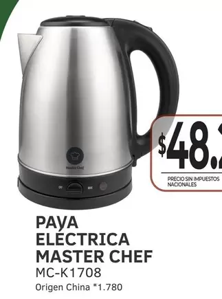 Master - PAYA ELECTRICA MASTER CHEF MC-K1708
