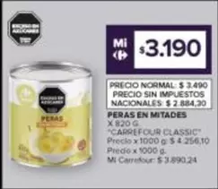 X$ - PERAS EN MITADES