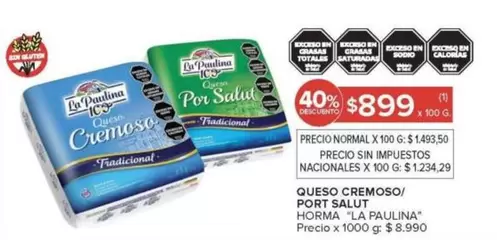 La paulina - QUESO CREMOSO/ PORT SALUT