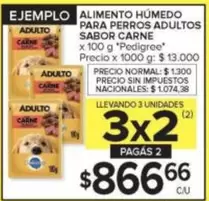 Pedigree - ALIMENTO HUMEDO PARA PERROS ADULTOS SABOR CARNE