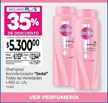 Sedal - Shampoo/ Acondicionador