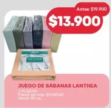 JUEGO DE SÁBANAS
