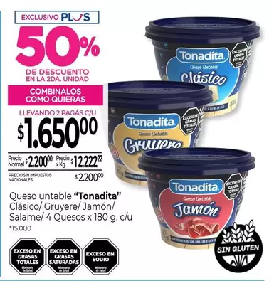 Tonadita - Queso untable