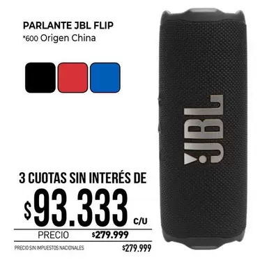 JBL - FLIP *600 Origen China